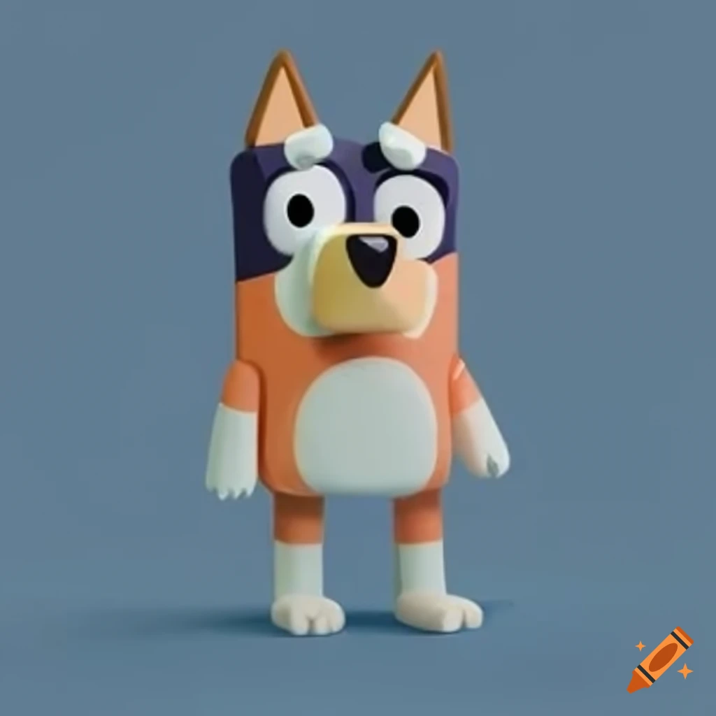 minimalist blue figurine