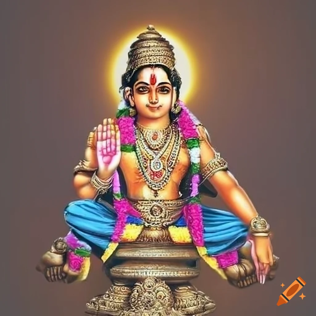 Image of lord ayyappa on Craiyon