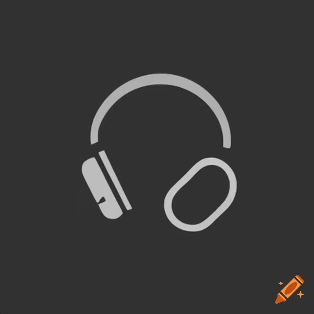 simplistic logo for DynamicNoise headphones