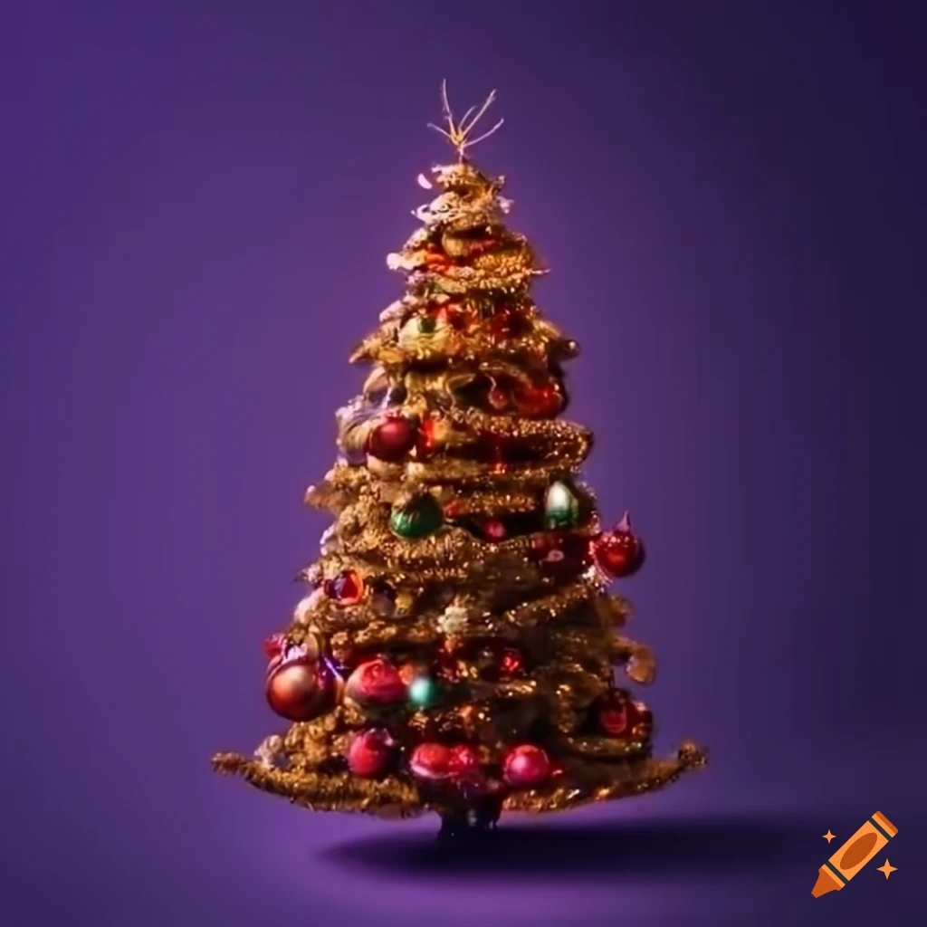 Festive christmas tree
