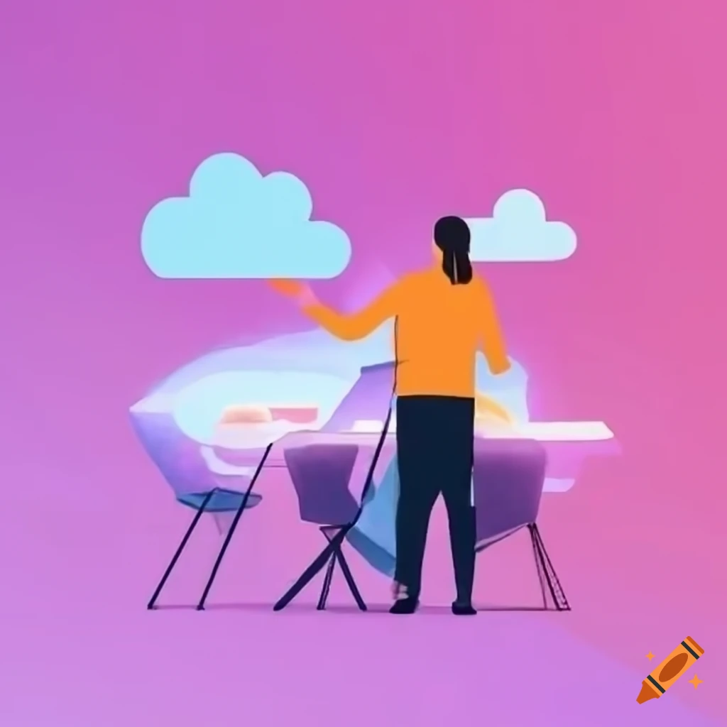 image d'un expert cloud travaillant avec son équipe en leader