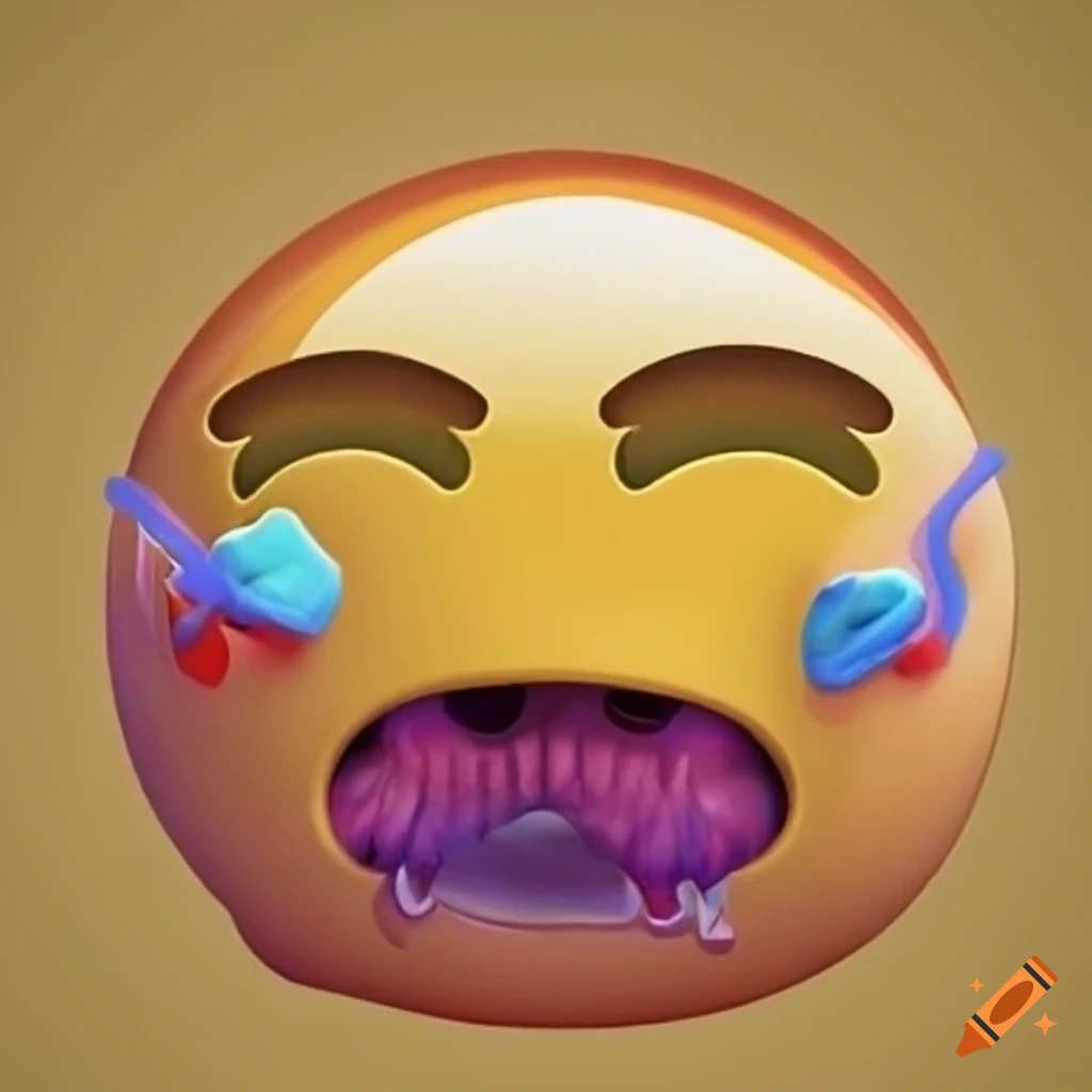 Cringe emoji on craiyon