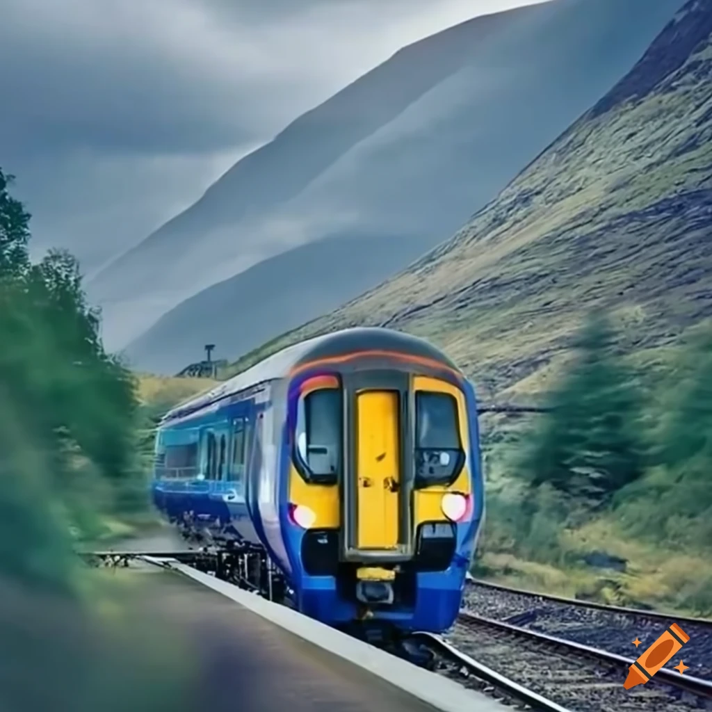ScotRail hydrogen-powered train on West Highland Line