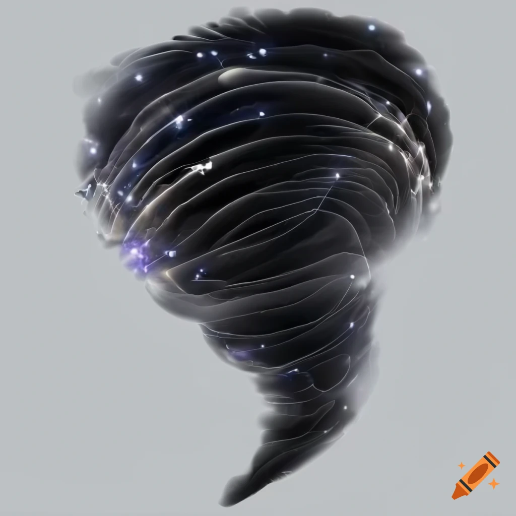 3D rendering of a dramatic tornado