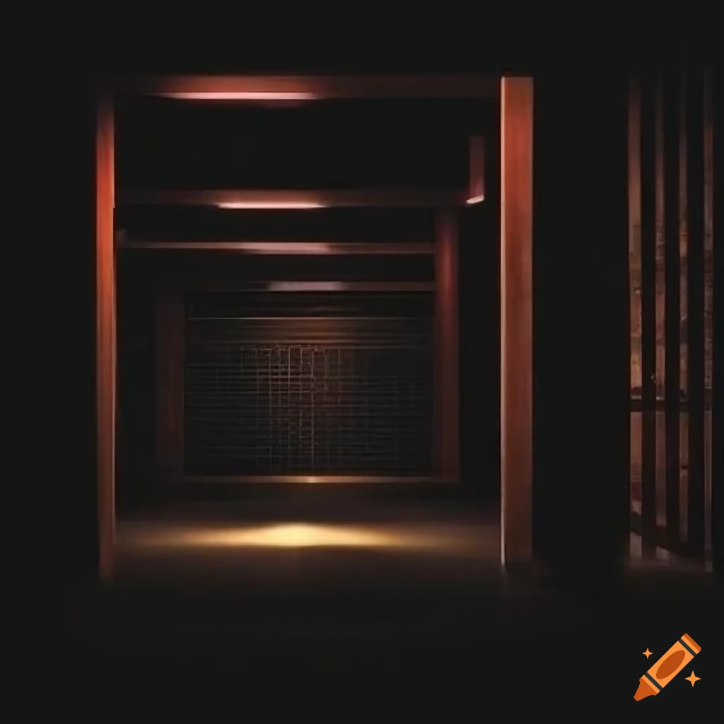 dark underground parking lot