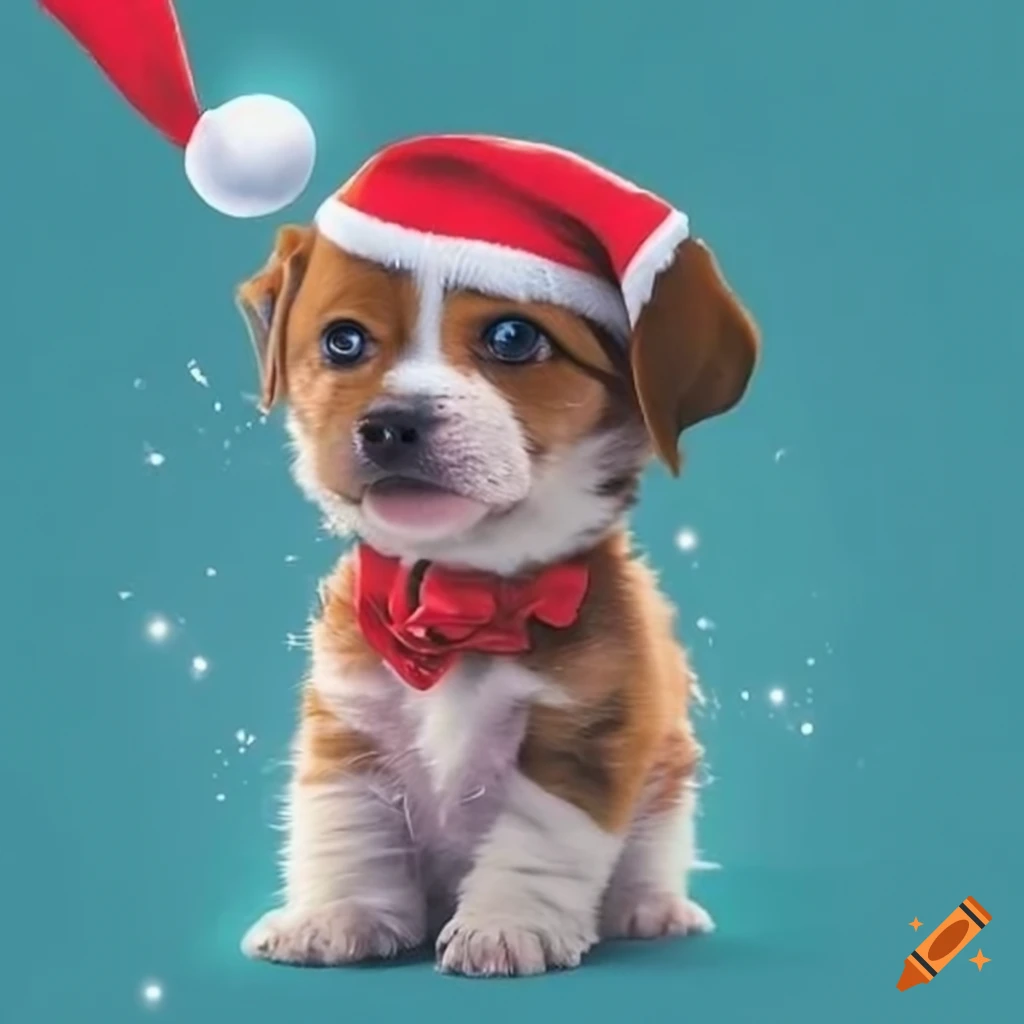 Festive puppy