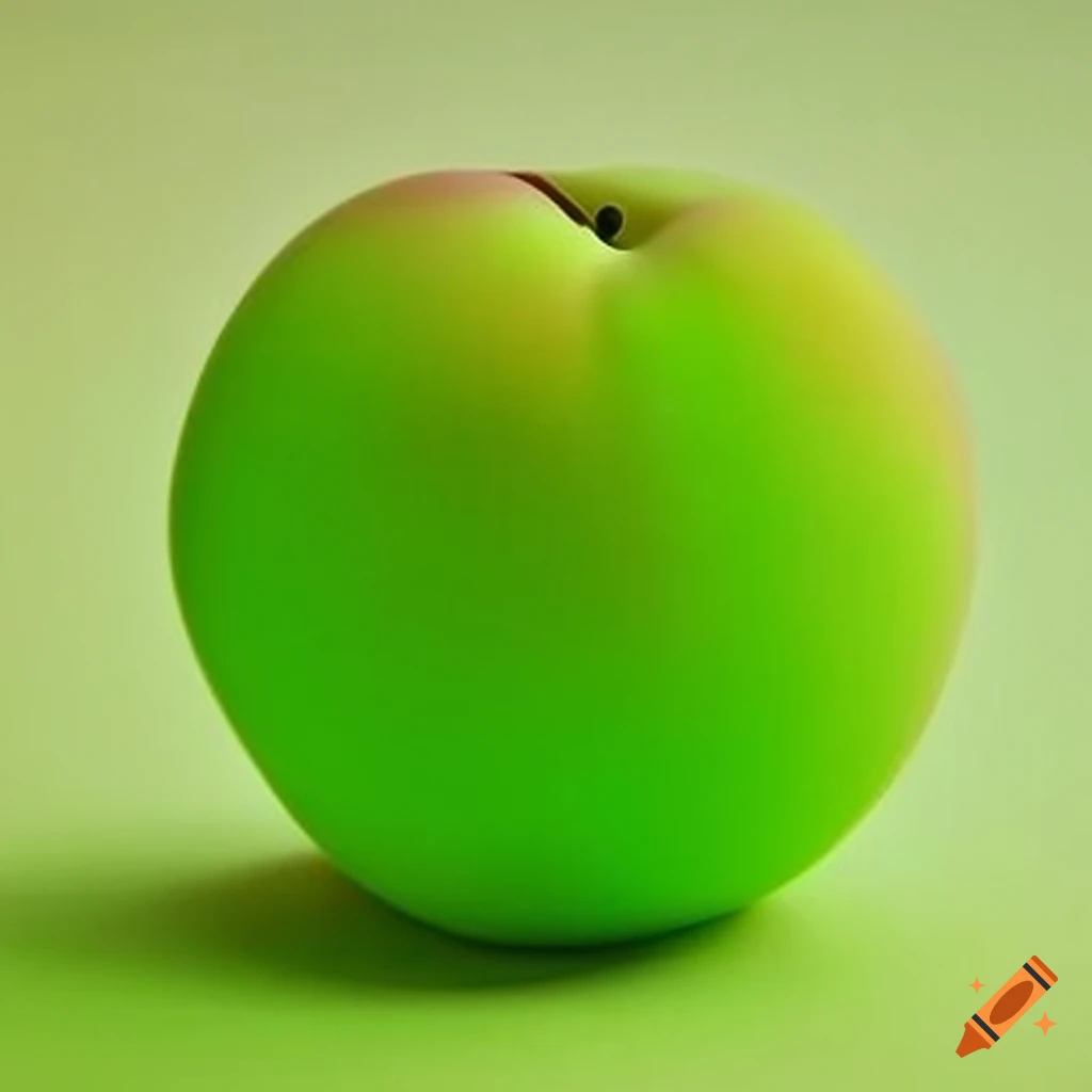 Green japanese peach kawaii toy