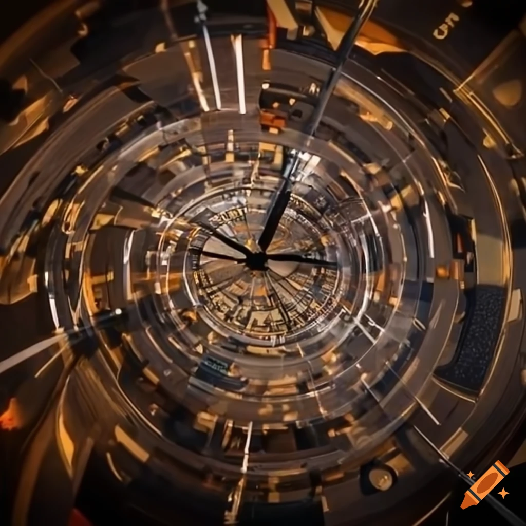 Disassembled clock pieces on the floor