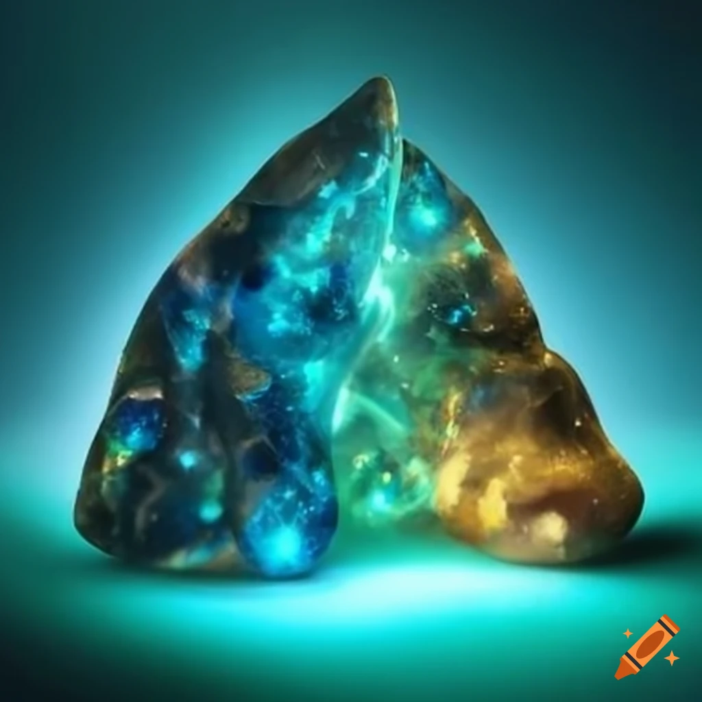 glowing magical gemstone