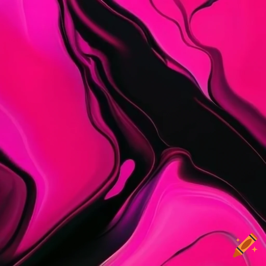 Pink and black abstract art on Craiyon