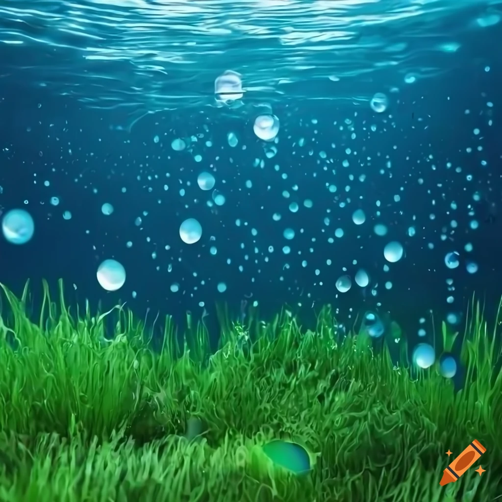 underwater scene with futuristic building in the background