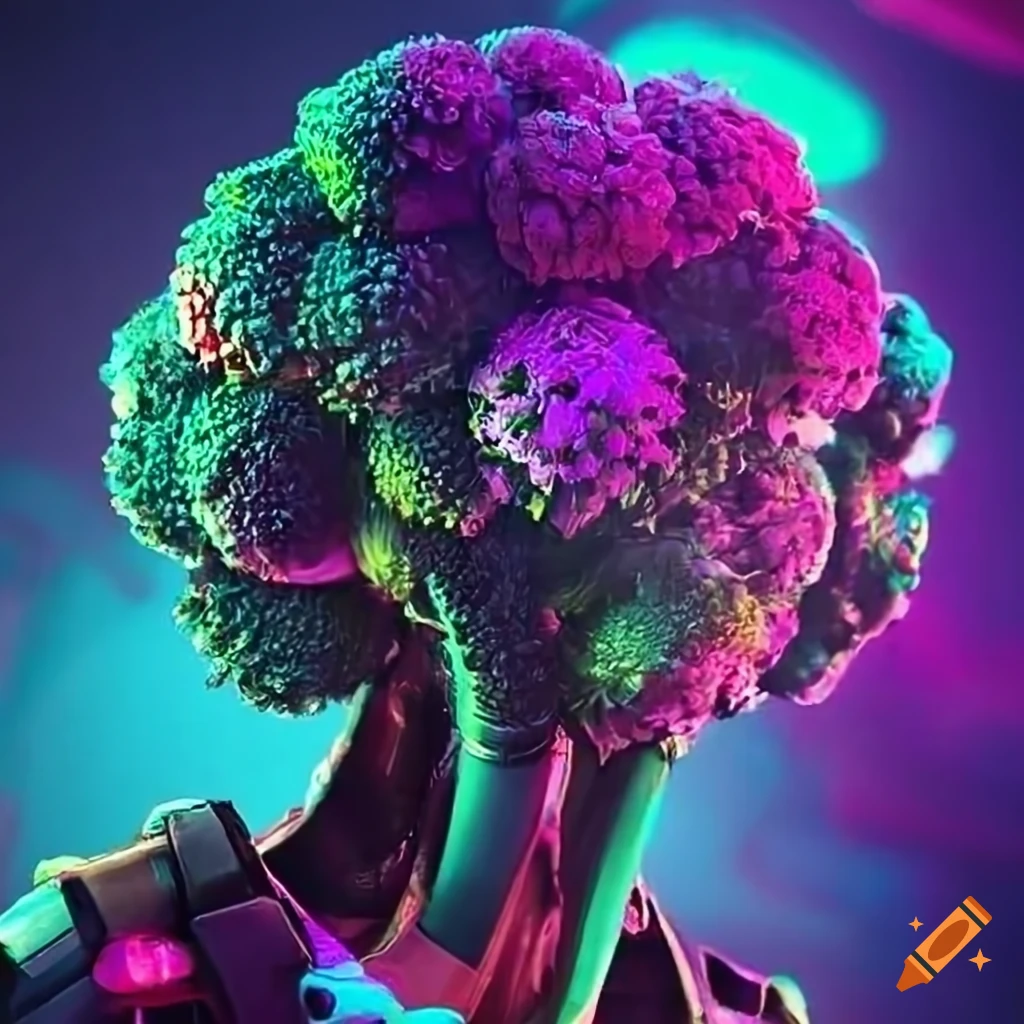 Cyberpunk-inspired Broccoli