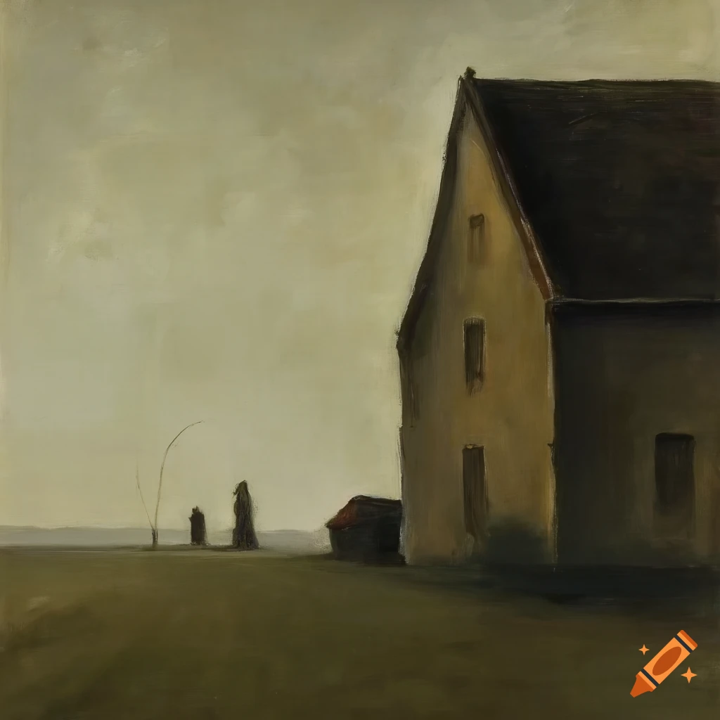 Vilhelm Hammershøi inspired rural town