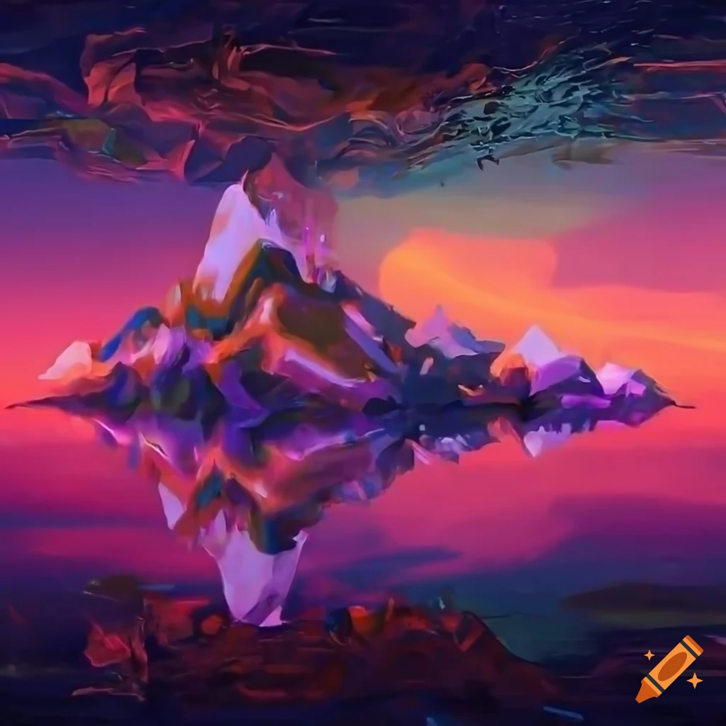 High definition mirrored calamity painting
