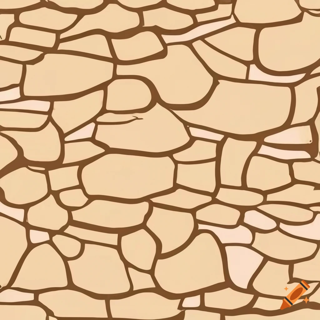 beige stone texture in cartoon style