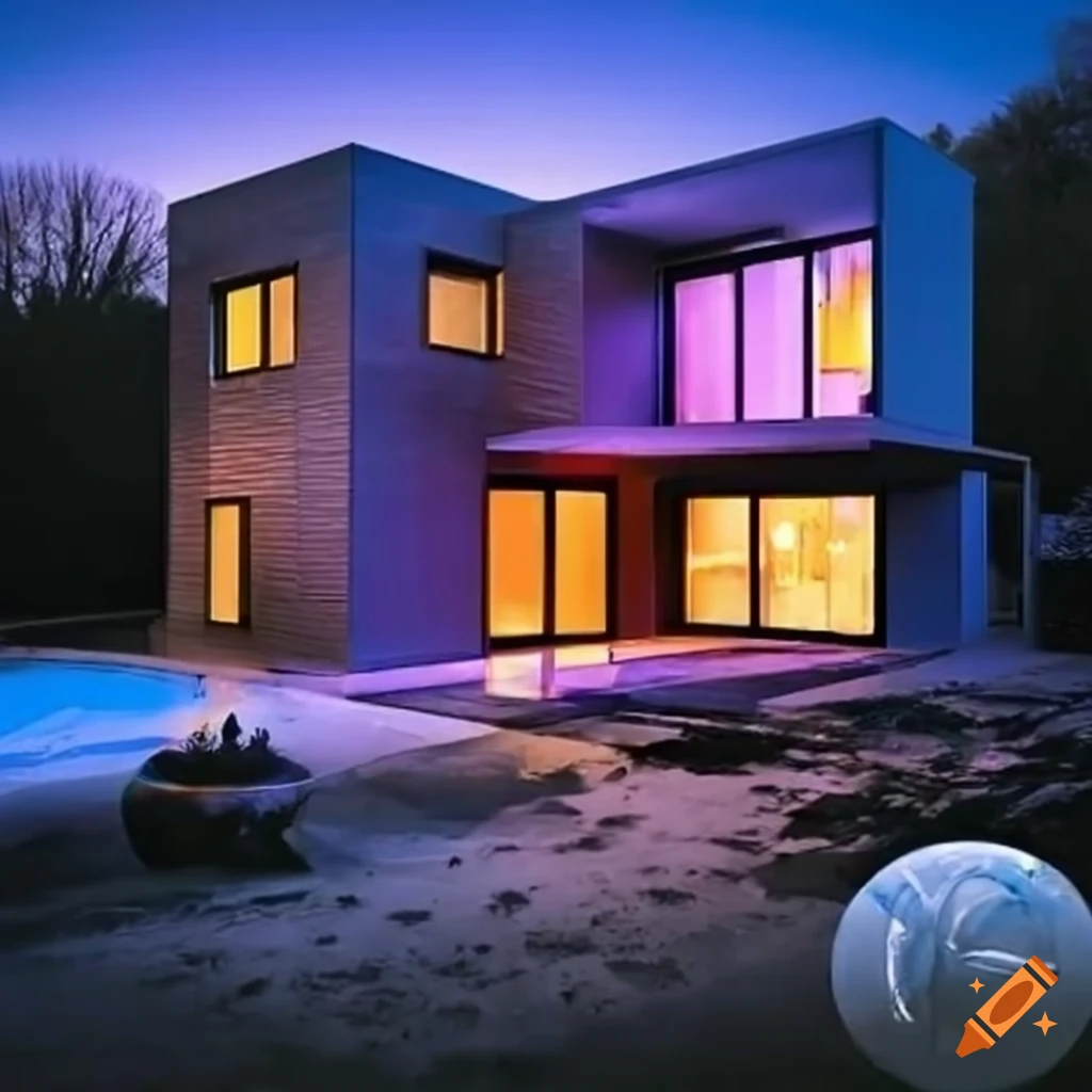 Image Of A Modern Architectural House On Craiyon