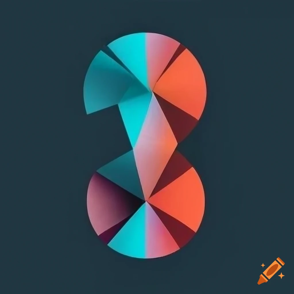 striking geometric design with numbers 22 and 33