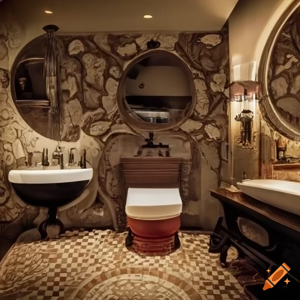 Edinburgh-themed bathroom decor