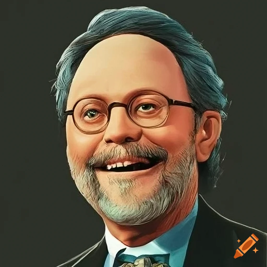 Humorous book illustration of billy crystal in analyze this on craiyon