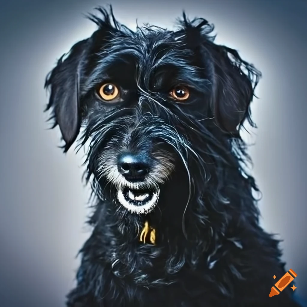 image-of-a-scruffy-black-dog-on-craiyon