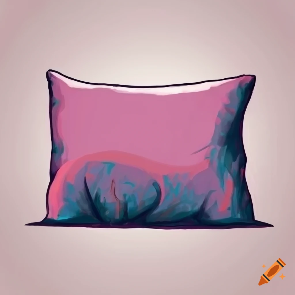 Artistic drawing of a pillow