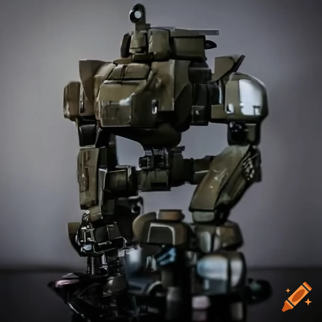 aquatic mech with boat-like design and radar antenna