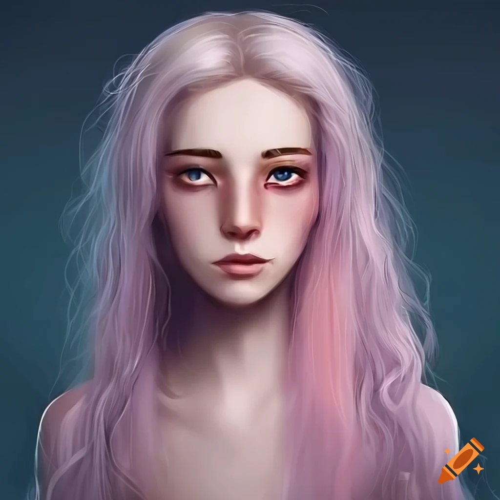 stunning digital art of a mesmerizing android