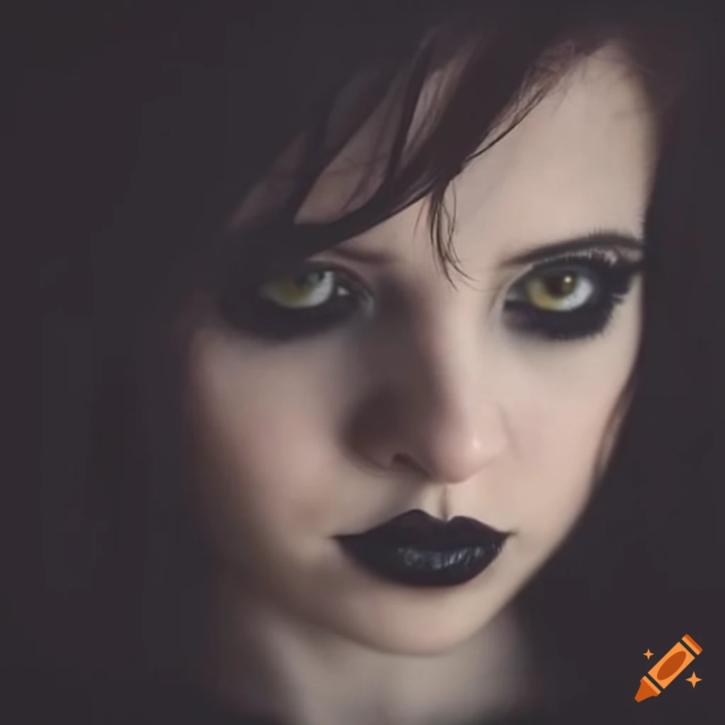 portrait of a girl in gothic clothes