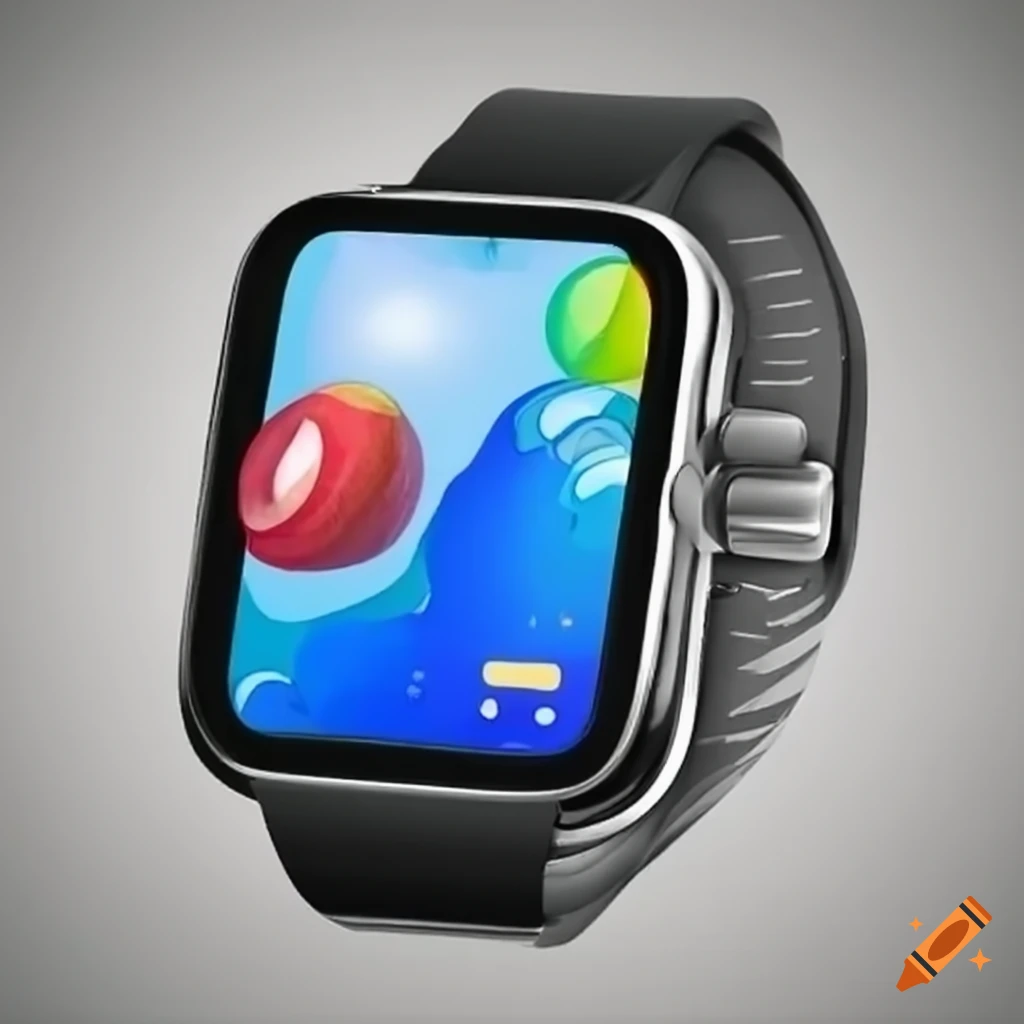 Smartwatch similar to apple's design on Craiyon