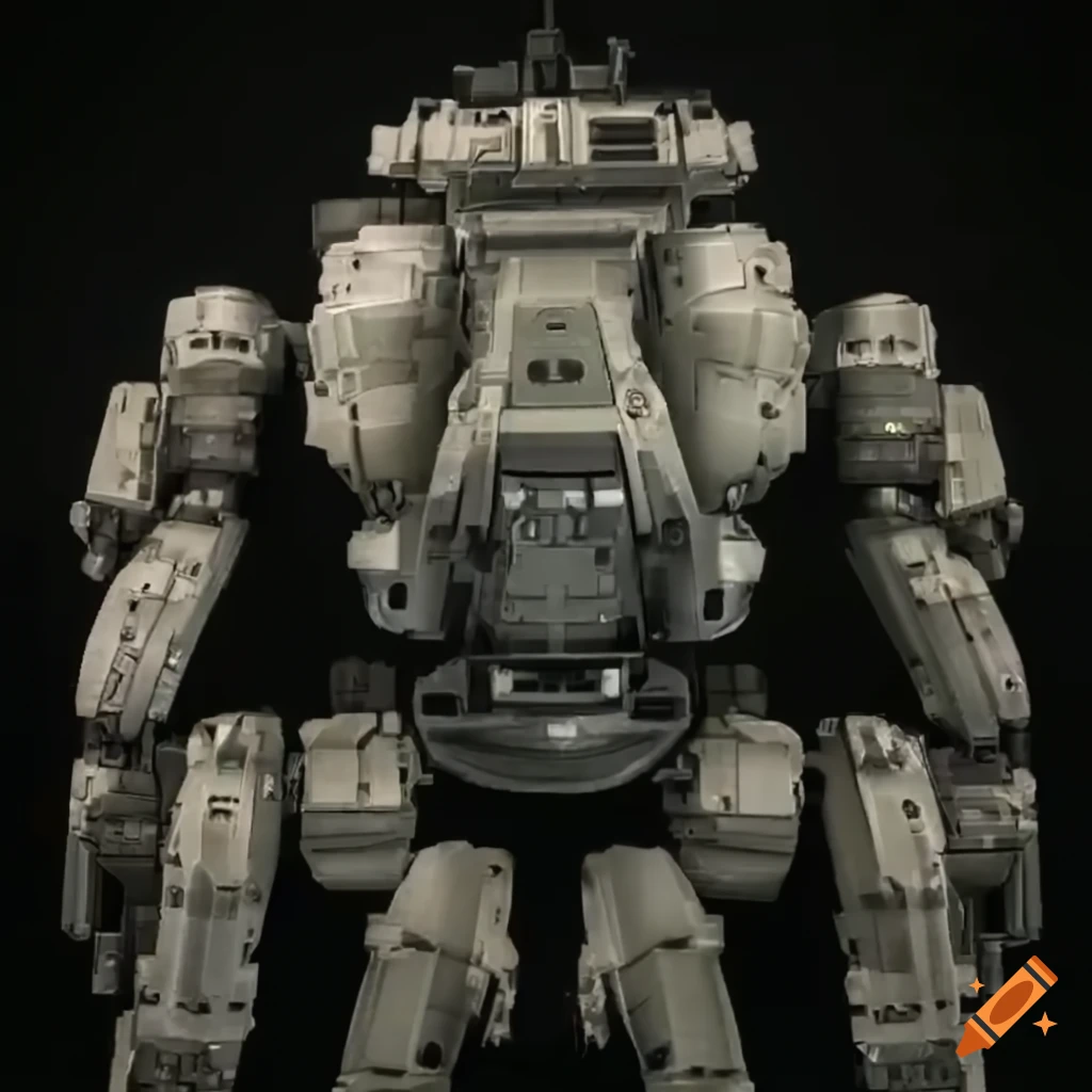 aquatic-inspired mech with radar and antenna