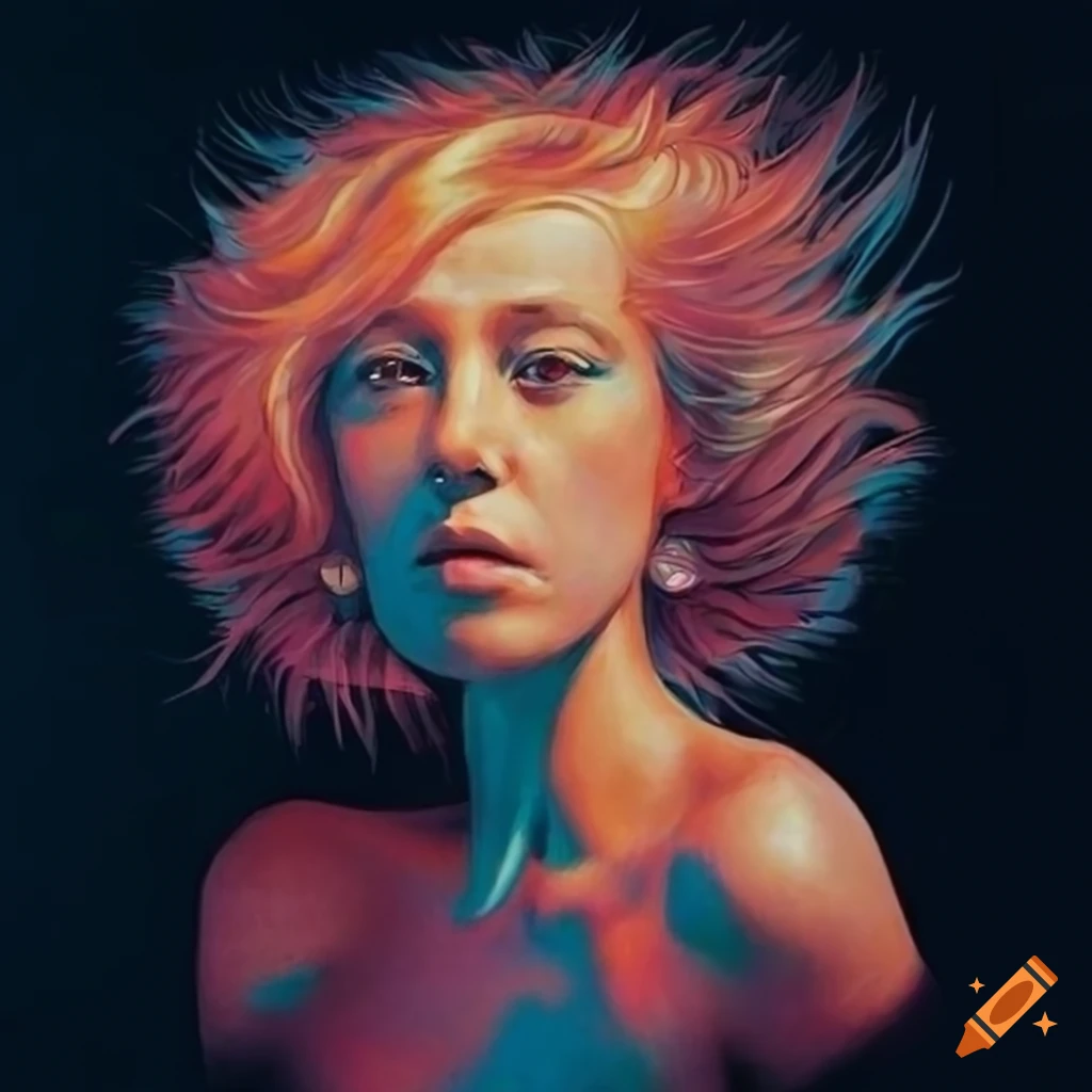 cover art of graphic novel with iridescent design