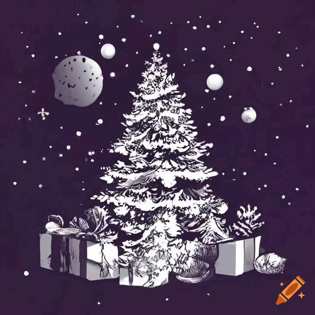 Christmas presents under a beautifully decorated tree