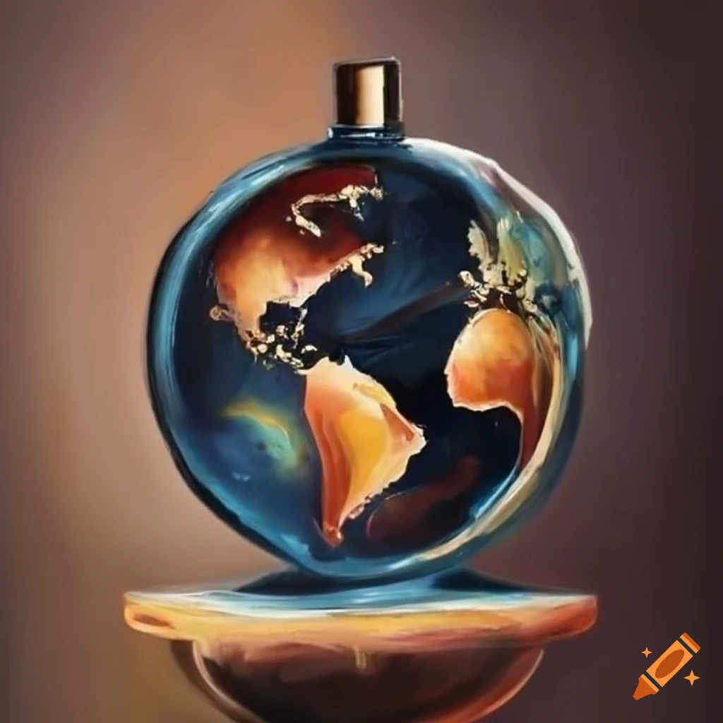 world-inspired perfume bottle with aviation motif