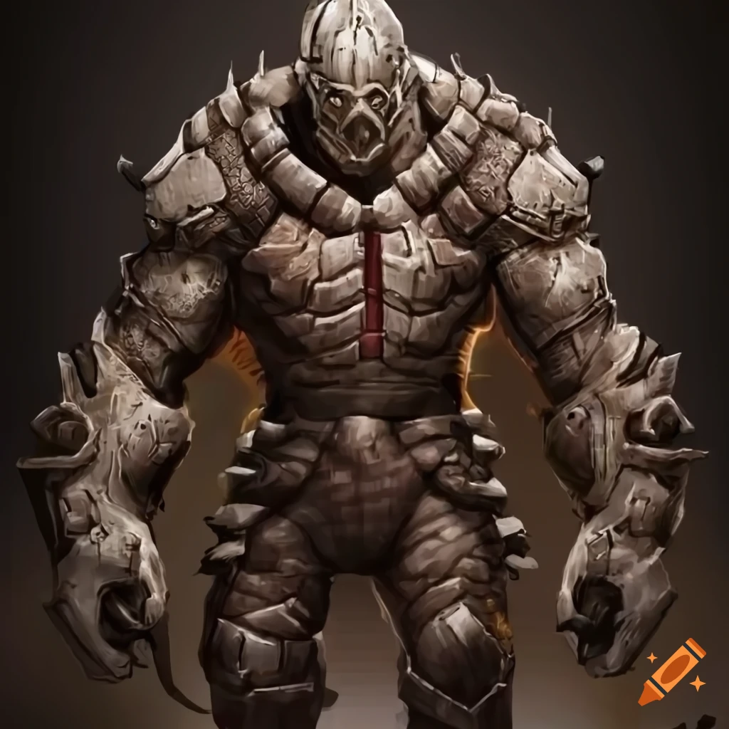 golem in plate armor
