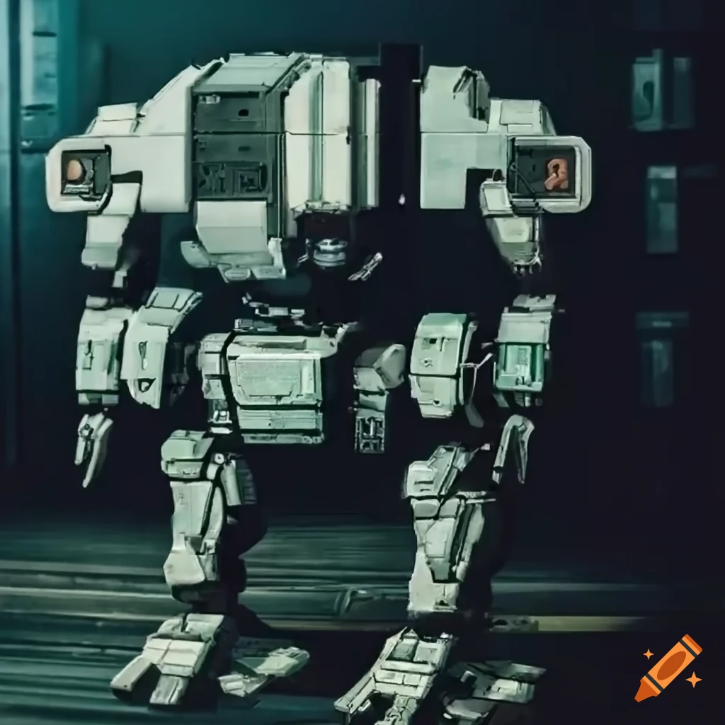aquatic mech with boat-like design
