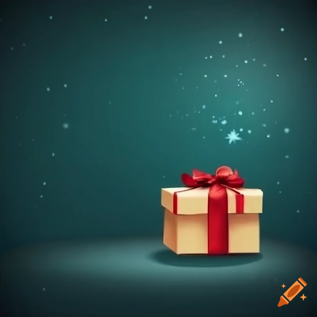 Christmas gift search A4 background