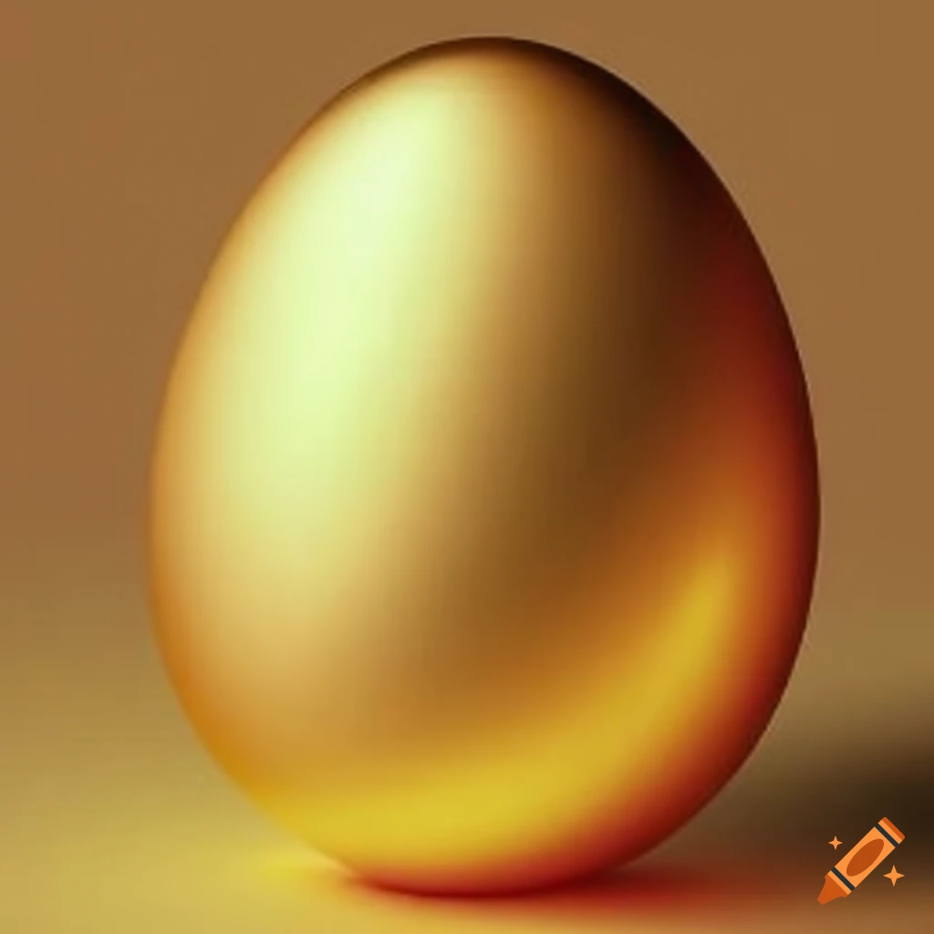 Golden shiny egg