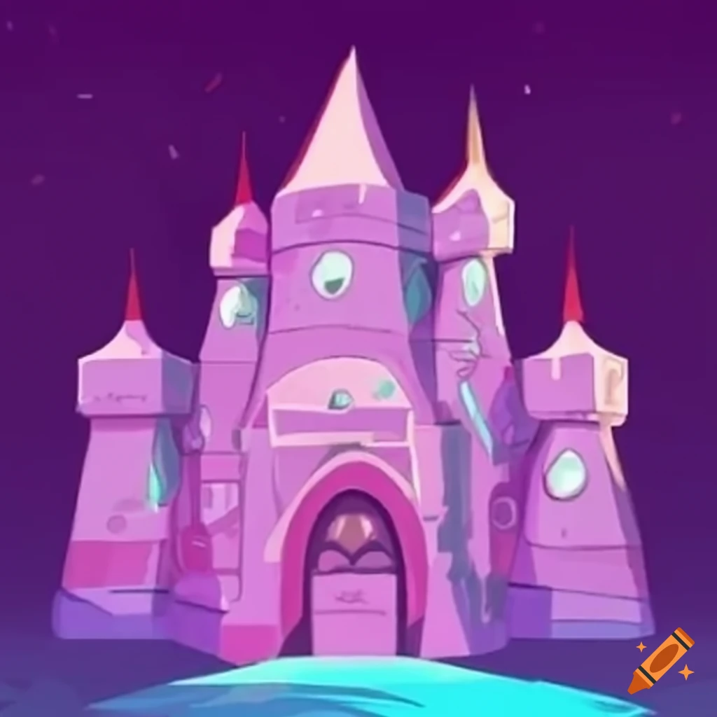 Screenshot of steven universe in mario castle on Craiyon
