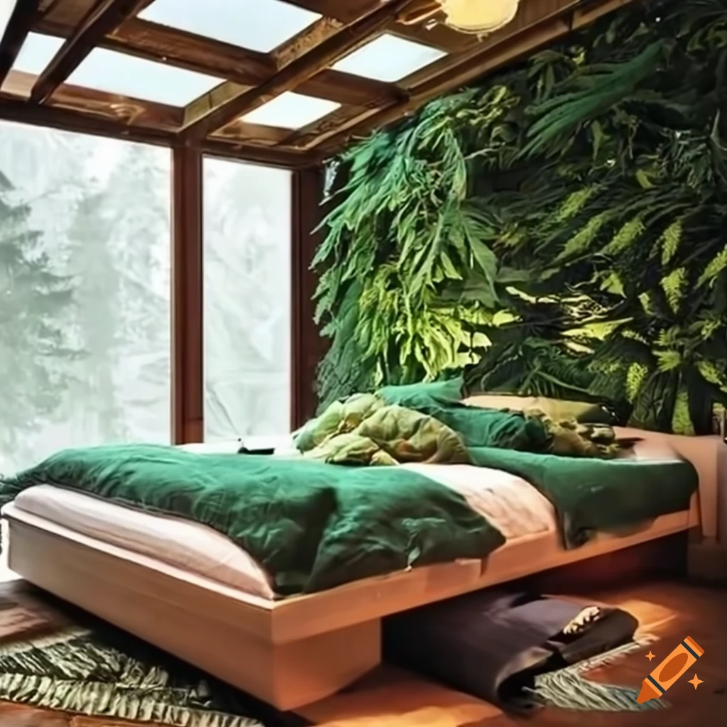 Naturethemed bedroom with stunning views