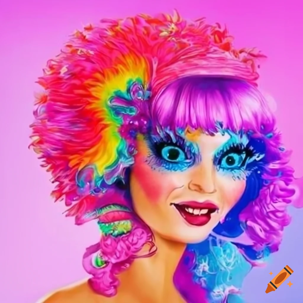 Vibrant and colorful lisa frank artwork on Craiyon