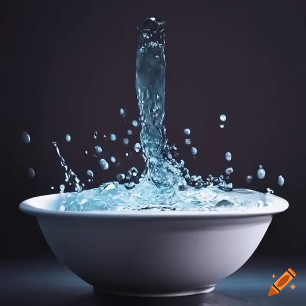 water flowing into a bathtub
