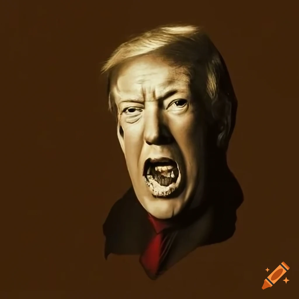 Grand Guignol-style poster featuring TRUMP