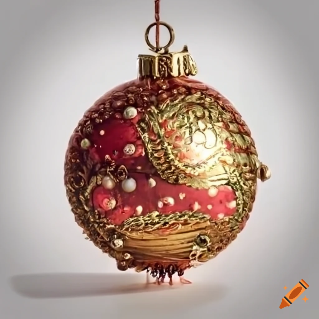 Victorian christmas ornament making instructions on Craiyon