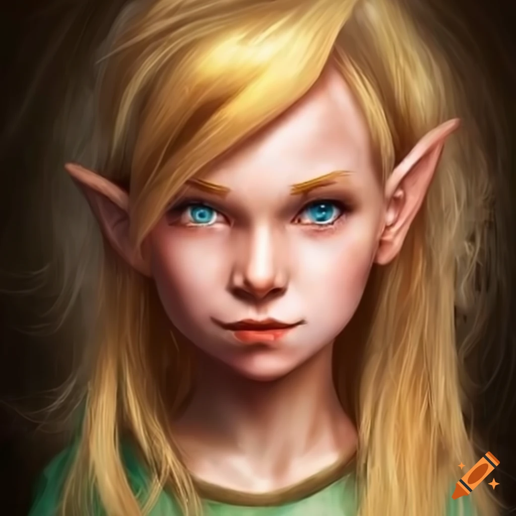 Blond Haired Elf Girl On Craiyon 
