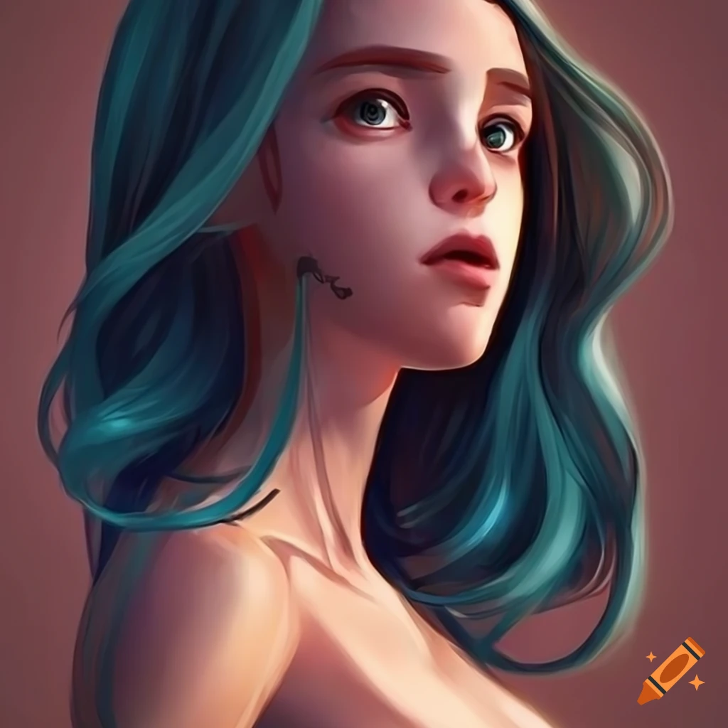 stunning digital art of a mesmerizing android