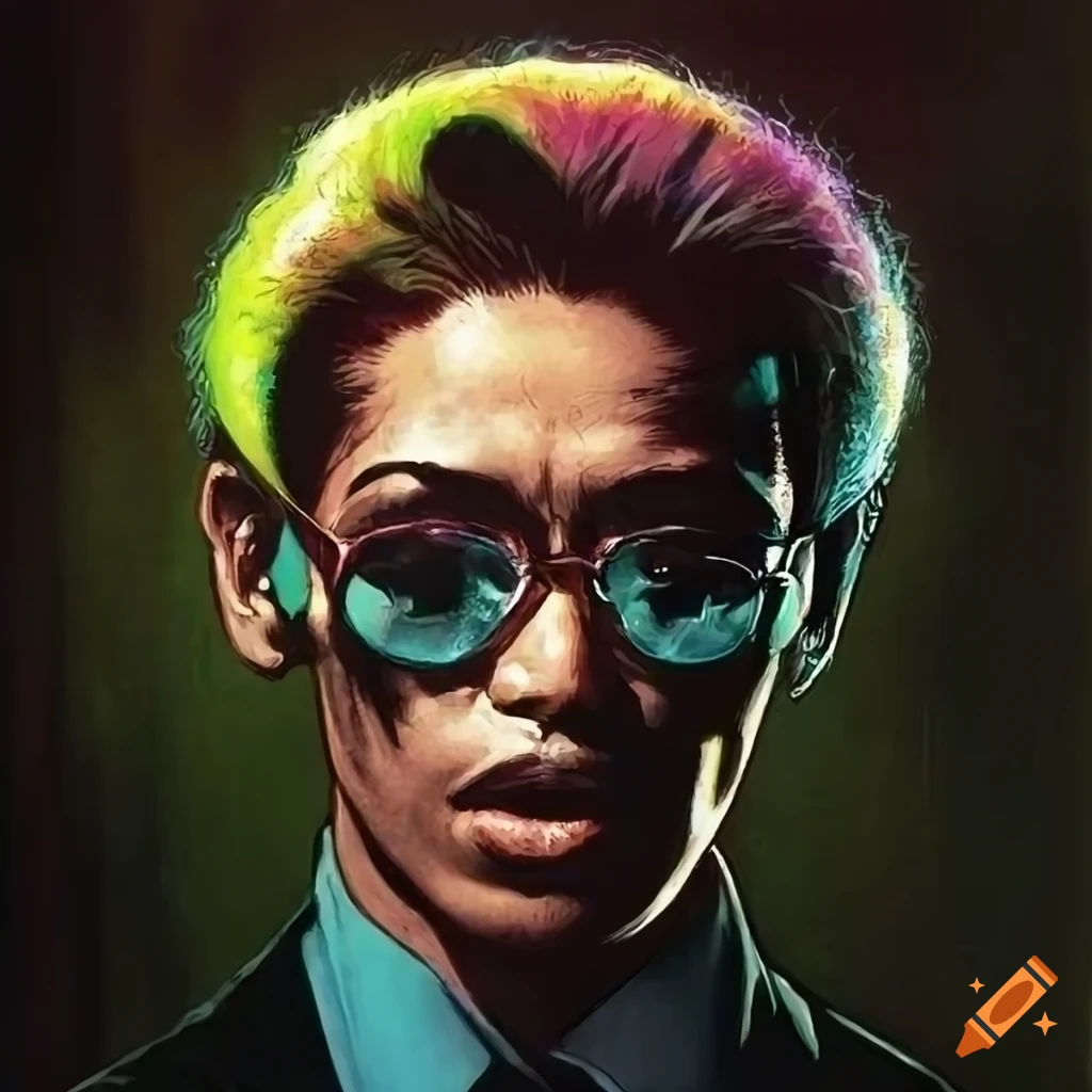 iridescent illustration from the Noir graphic novel