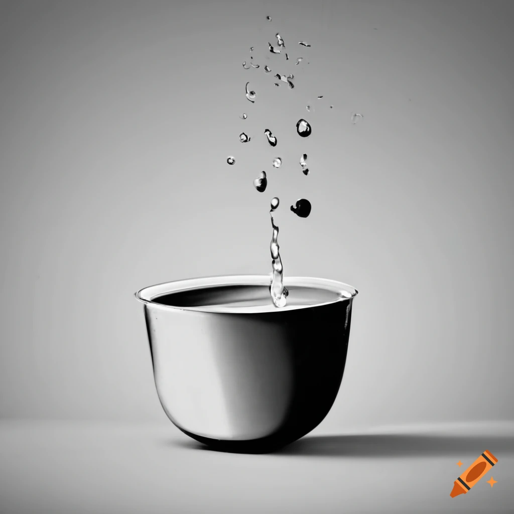 Water pouring into a metal sink