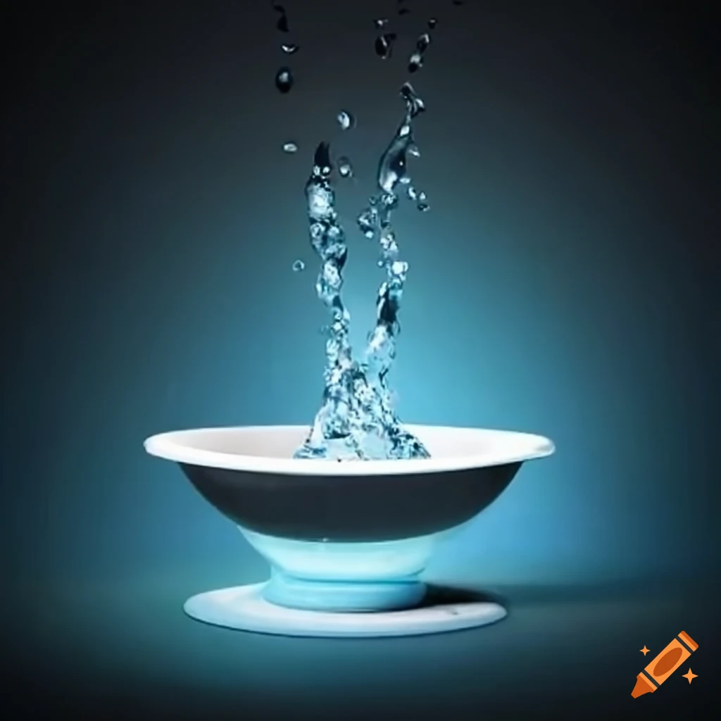 Water filling a bathtub