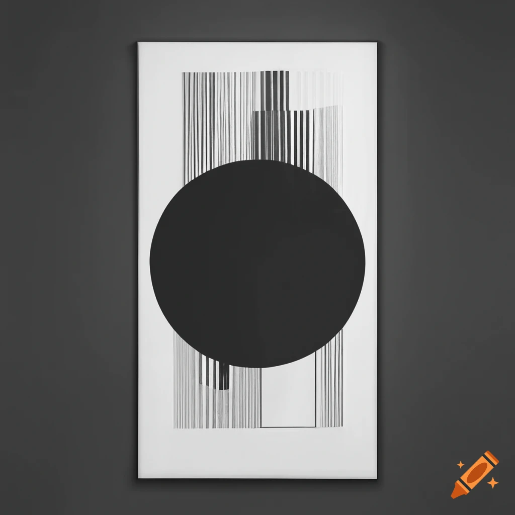 black and white Bauhaus poster