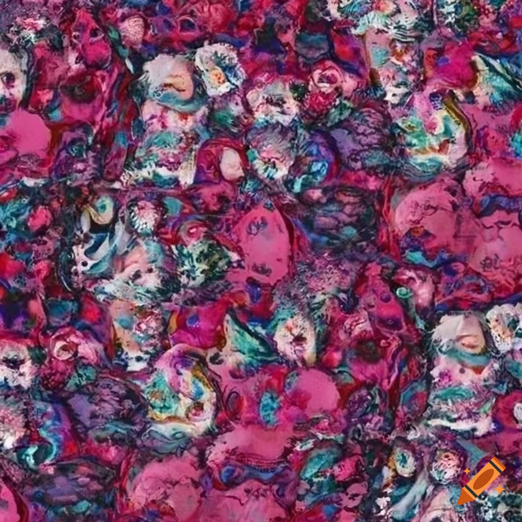 whimsical gothic fabric print